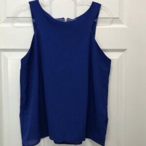 Paper crane royal blue sleeveless